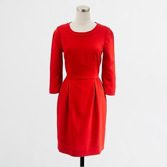 J. Crew Dresses & Skirts - J.Crew Classic Red Anytime Sheath Dress